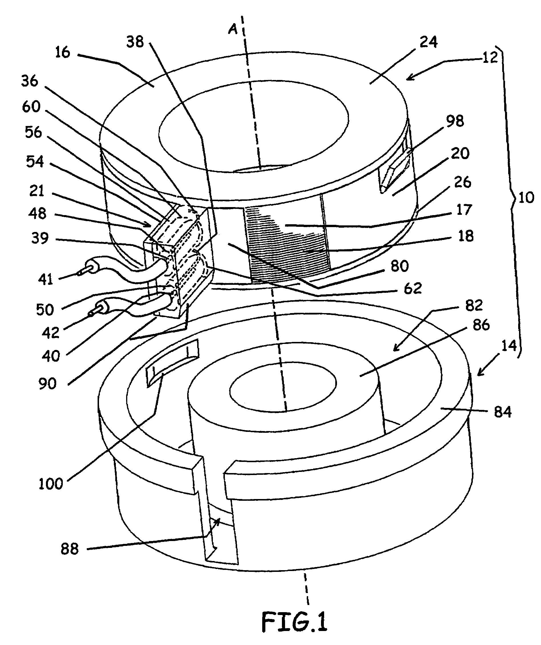 Electromagnetic coil assembly