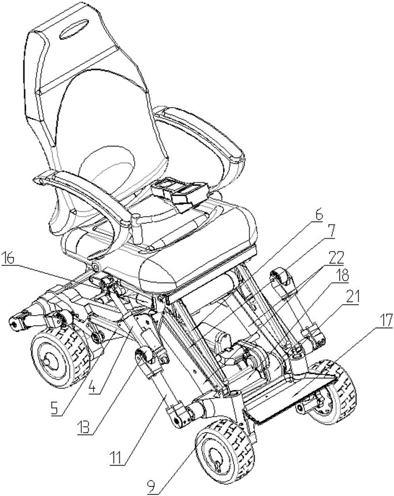 Continuous jumping type step climbing robot and step adaptive climbing method