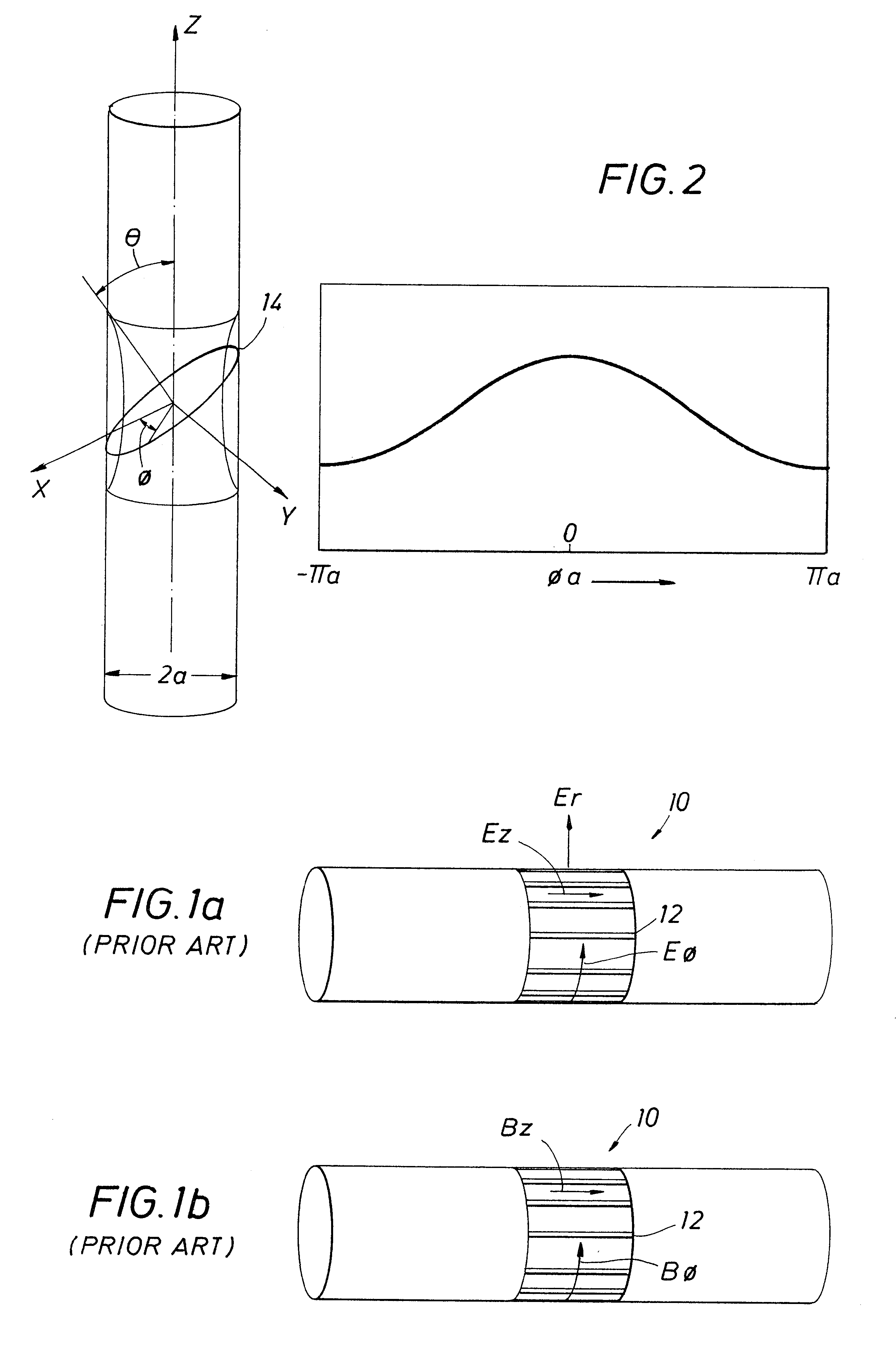 Shielding method and apparatus for selective attenuation of an electromagnetic energy field component