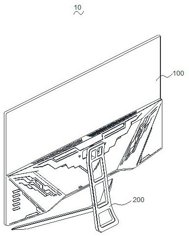 Display shell connecting structure