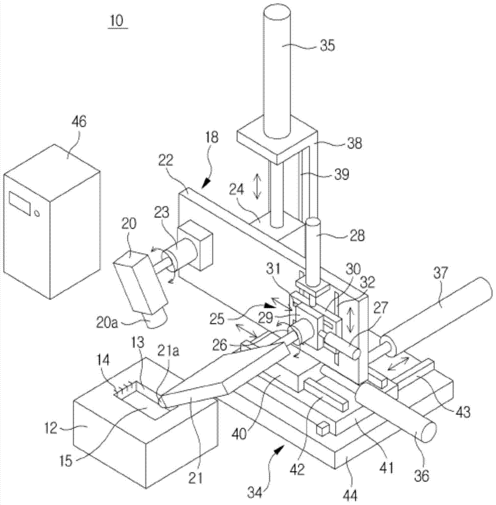 Inspection device for display panel