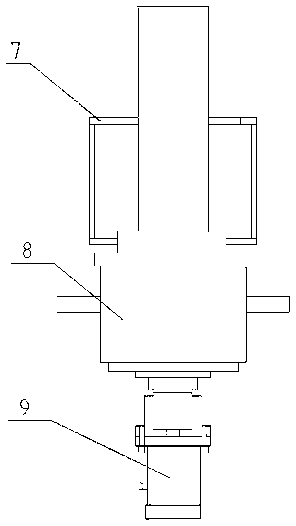 Measuring device for thermal conductivity of rock under high temperature and high pressure conditions