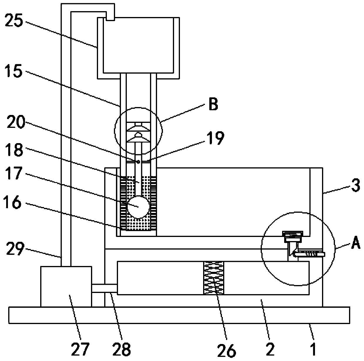 A drinking water device for animal husbandry