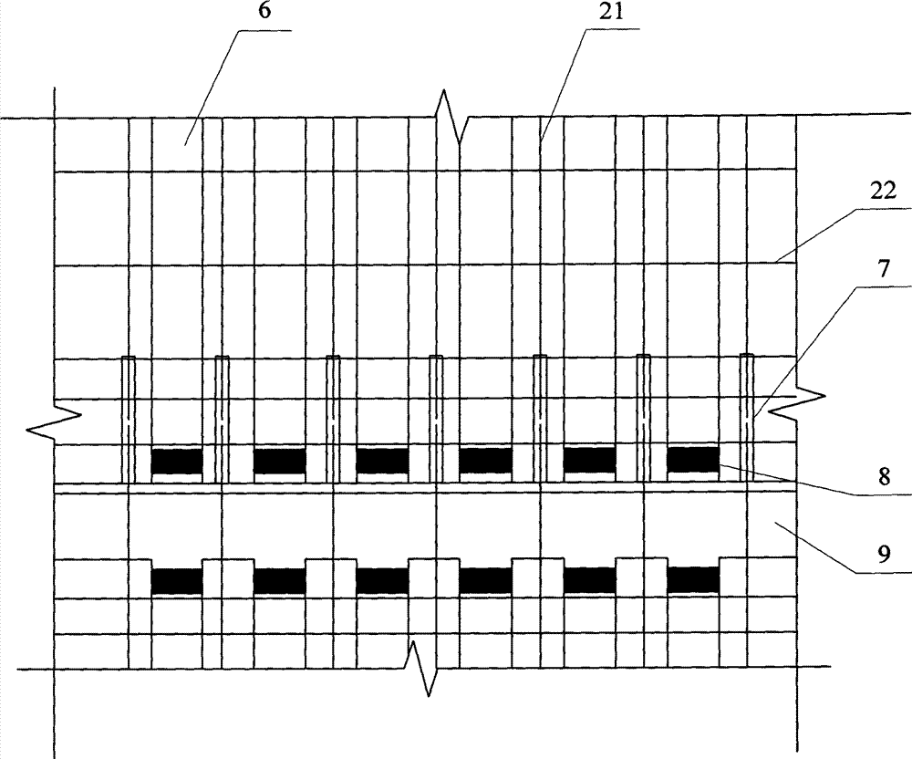 Full assembly wallboard connecting structure of shearing wall