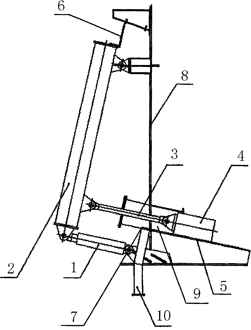 Material guiding device of vertical pre-heater