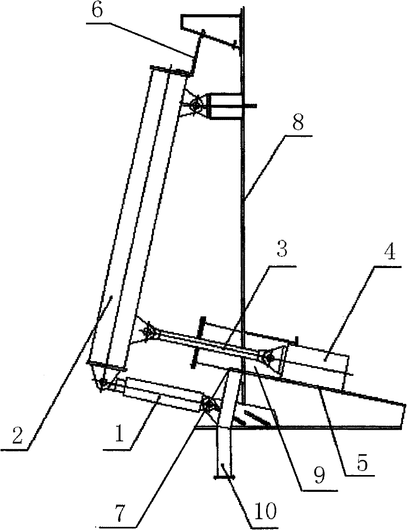 Material guiding device of vertical pre-heater