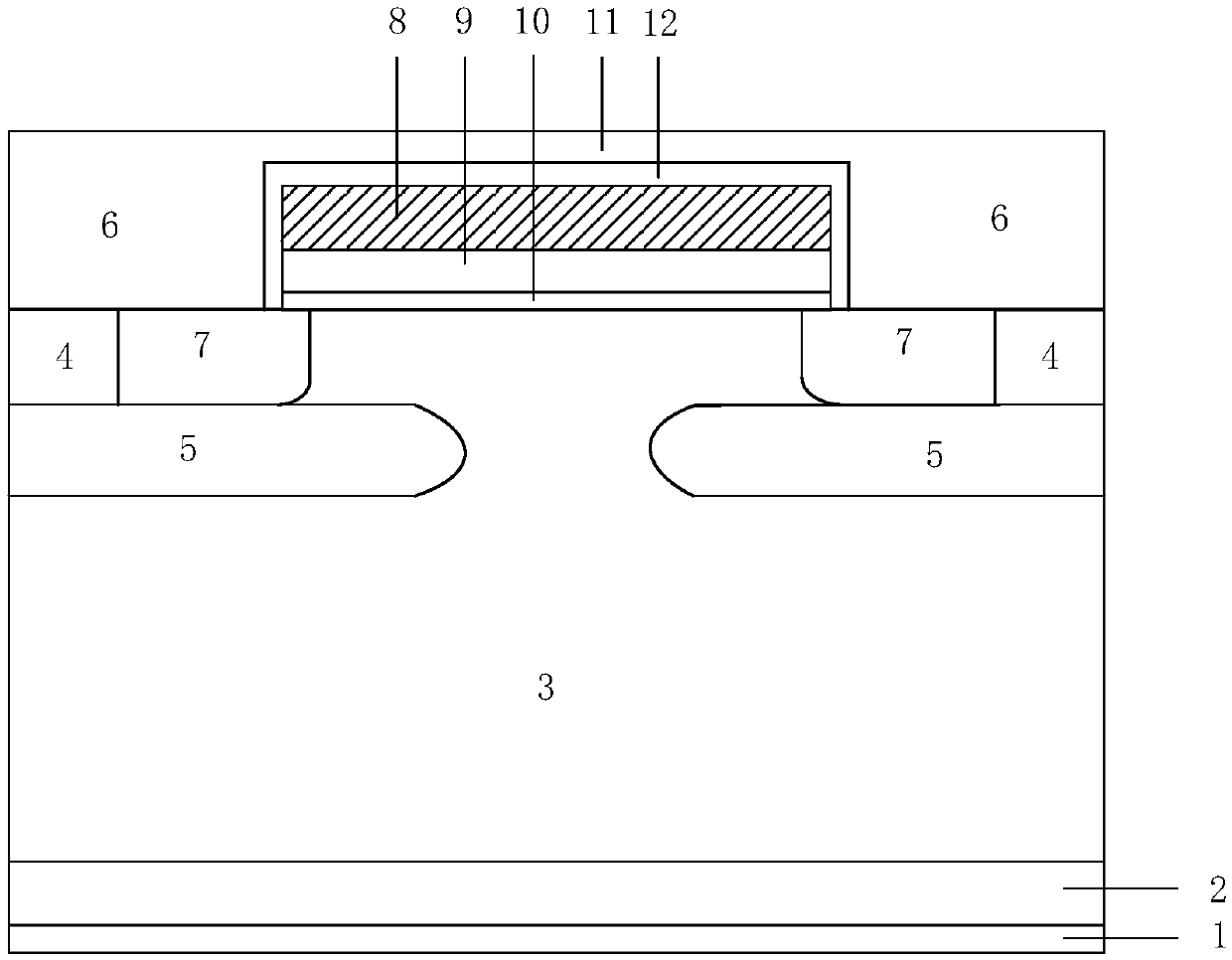 A planar metal oxide semiconductor diode with adjustable turn-on voltage