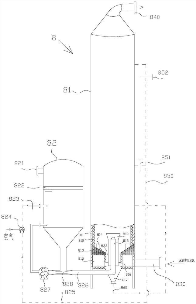 Method and device for desulfurizing cement kiln flue gas by using white mud