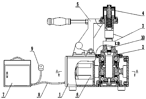 Portable fuze booster tube decomposing machine