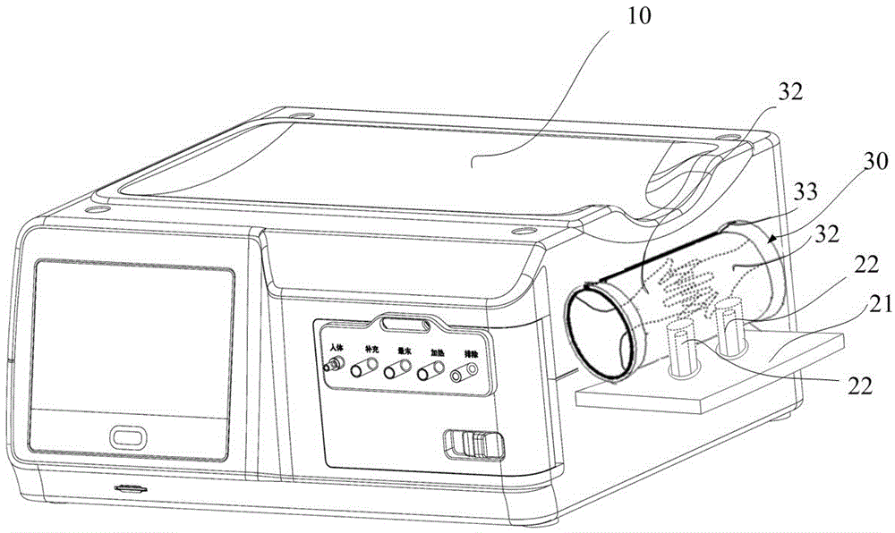 Peritoneal dialysis equipment with sterilizer and peritoneal dialysis system