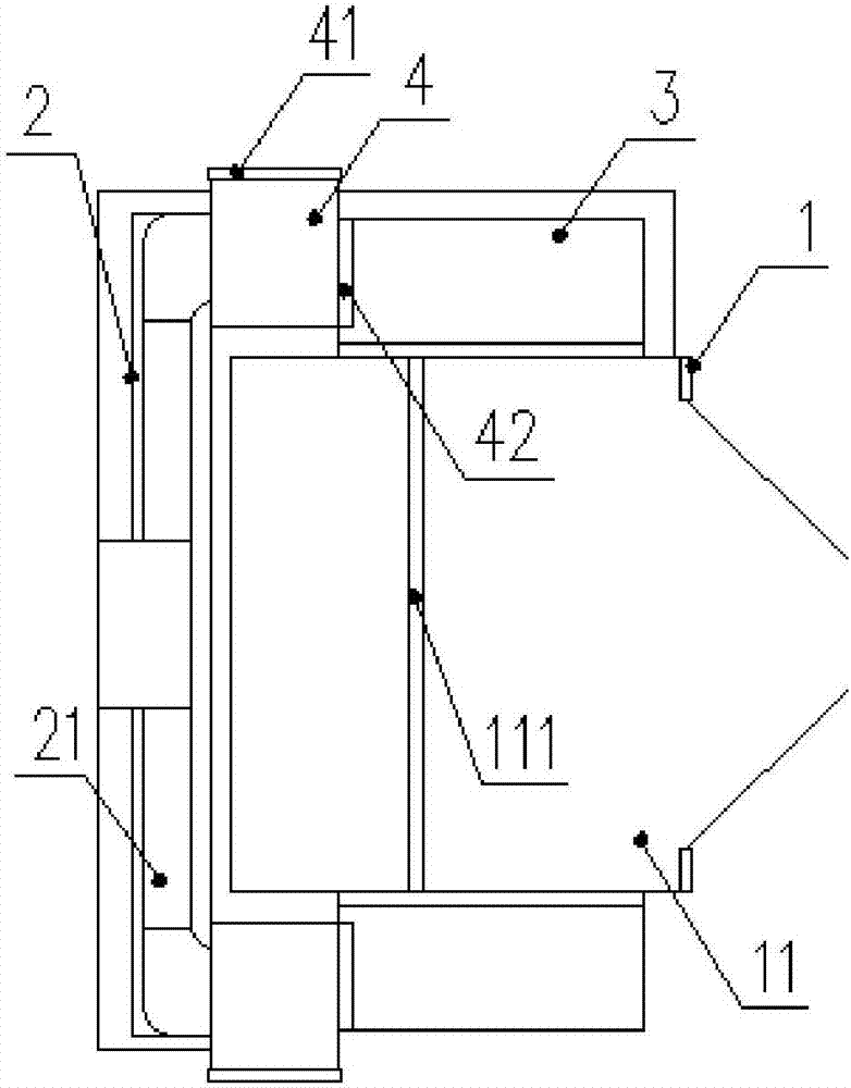 Integrated hidden drying sterilization fresh-air wardrobe