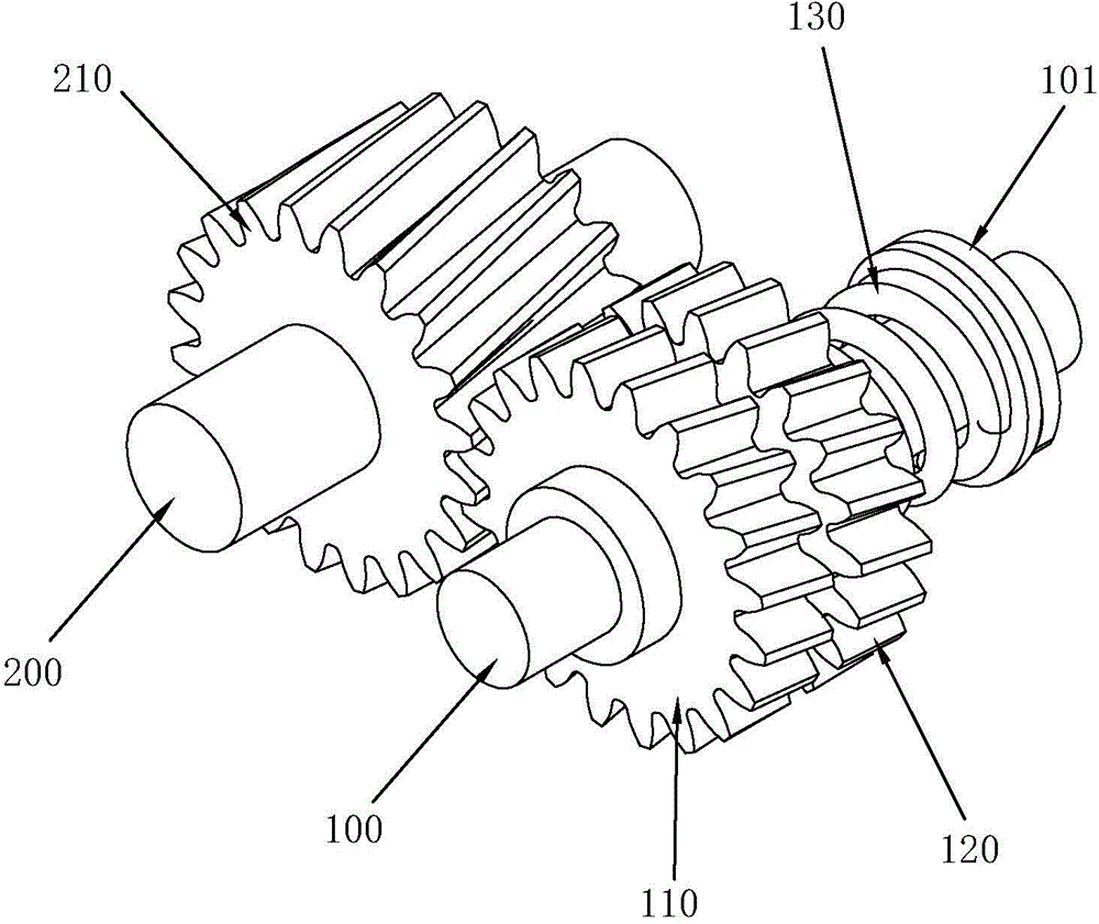 Gear assembly capable of eliminating transmission gaps