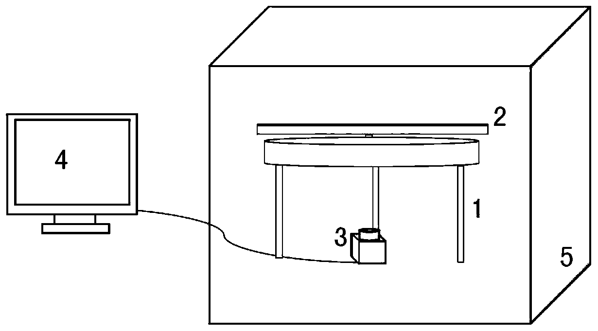 Test device and method for detecting porosity of particles in Hull-Shore sheet