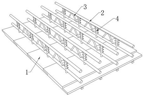 Detachable prestressed steel bar truss laminated slab