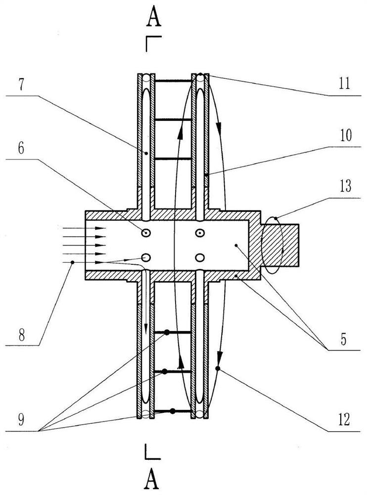 Jet reverse thrust runner structure