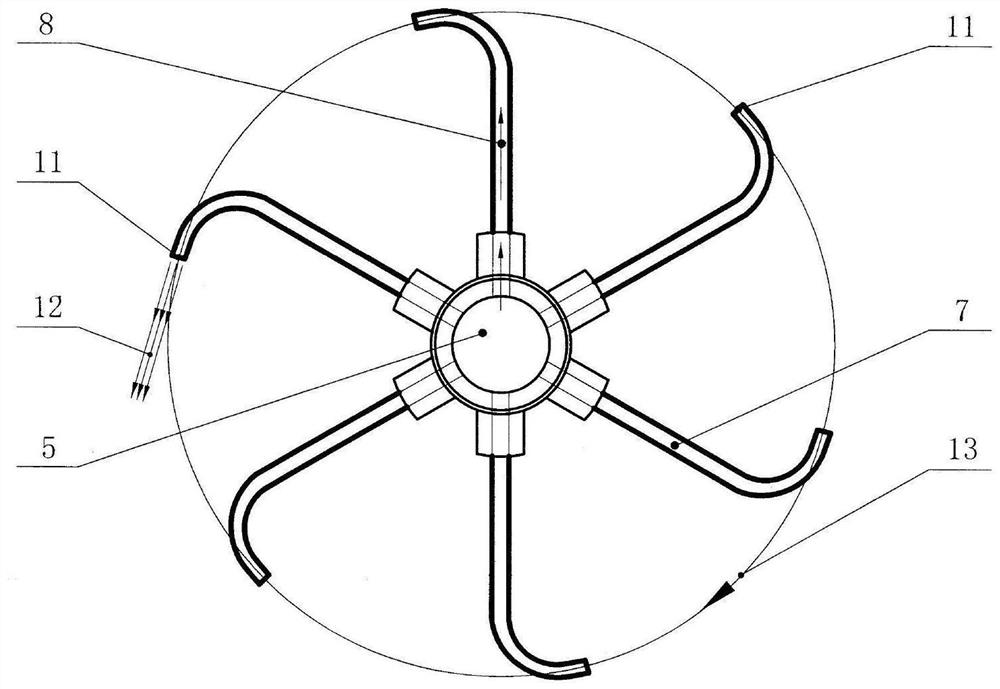 Jet reverse thrust runner structure