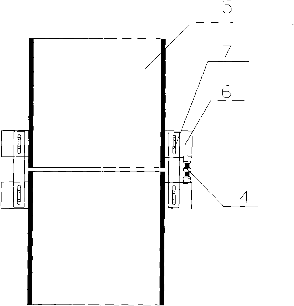 Steel column splicing three-dimensional adjusting method