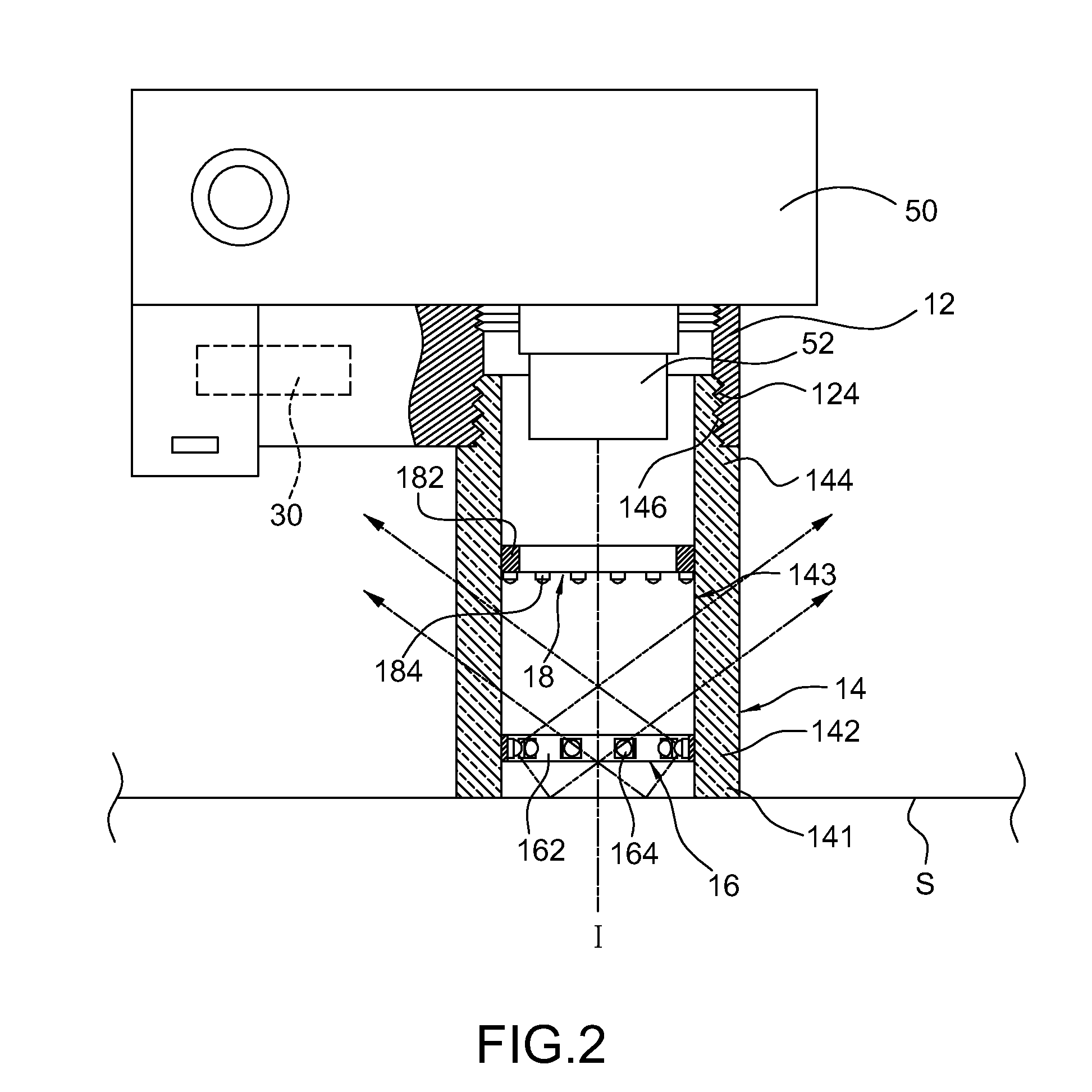 Short-range photographic light source module for use in image capture device and image capture device provided with same