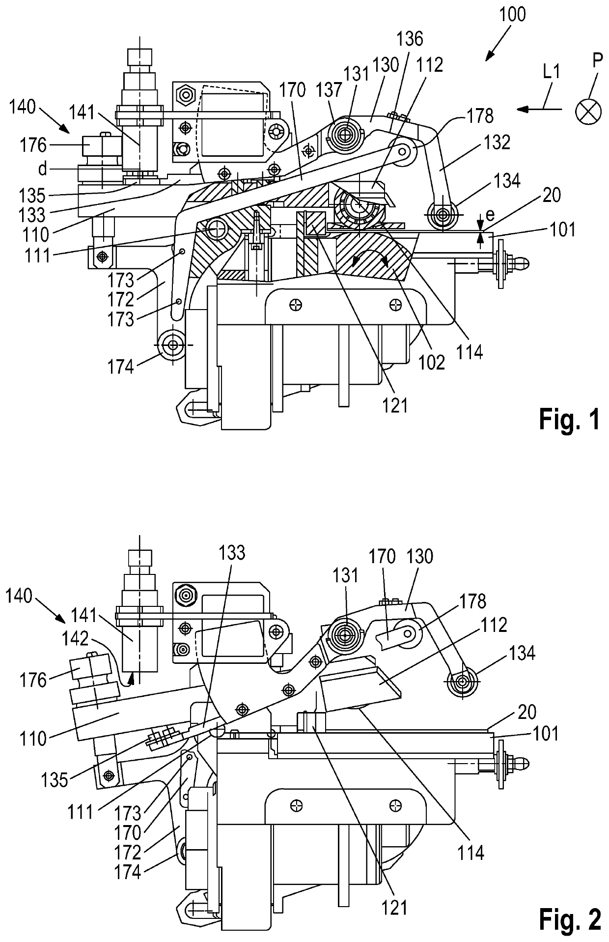 Detection system for detecting double sheets in a sheet element processing machine, and sheet element processing machine