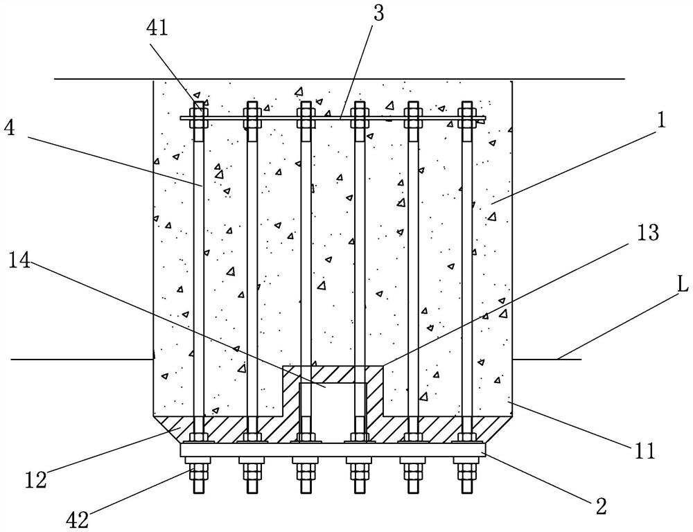 Construction method of roller coaster upside-down type embedded structure