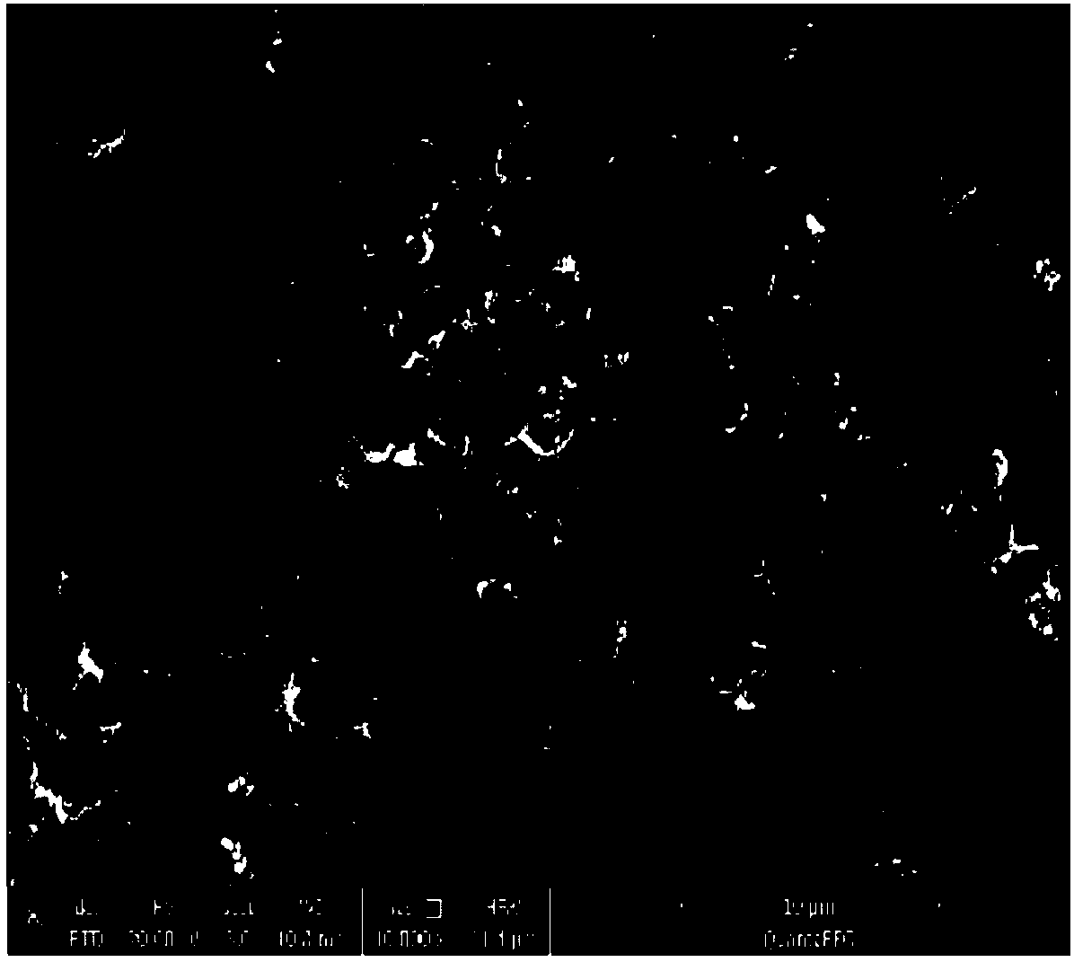 A preparation method of electromagnetic shielding material based on three components of carbon material, polypyrrole and α-ferric oxide