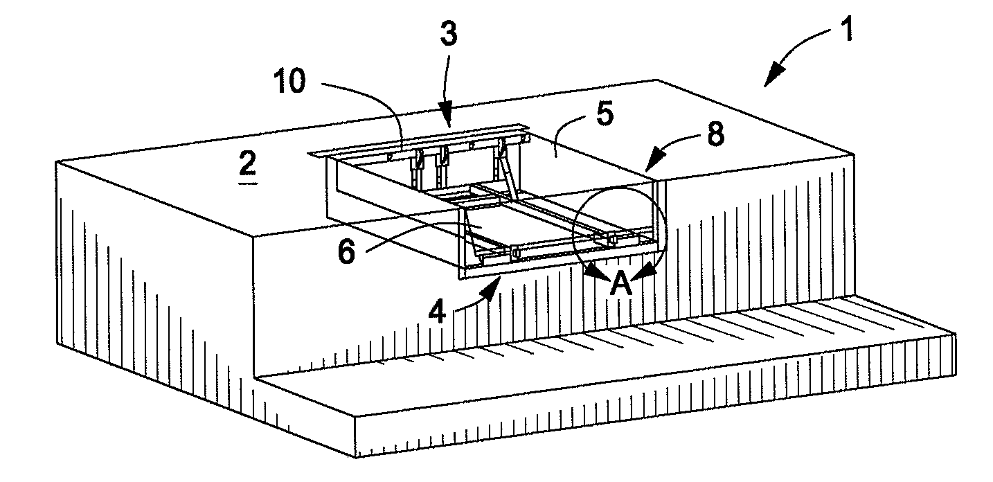 Shimless frame support method and apparatus for dock levelers