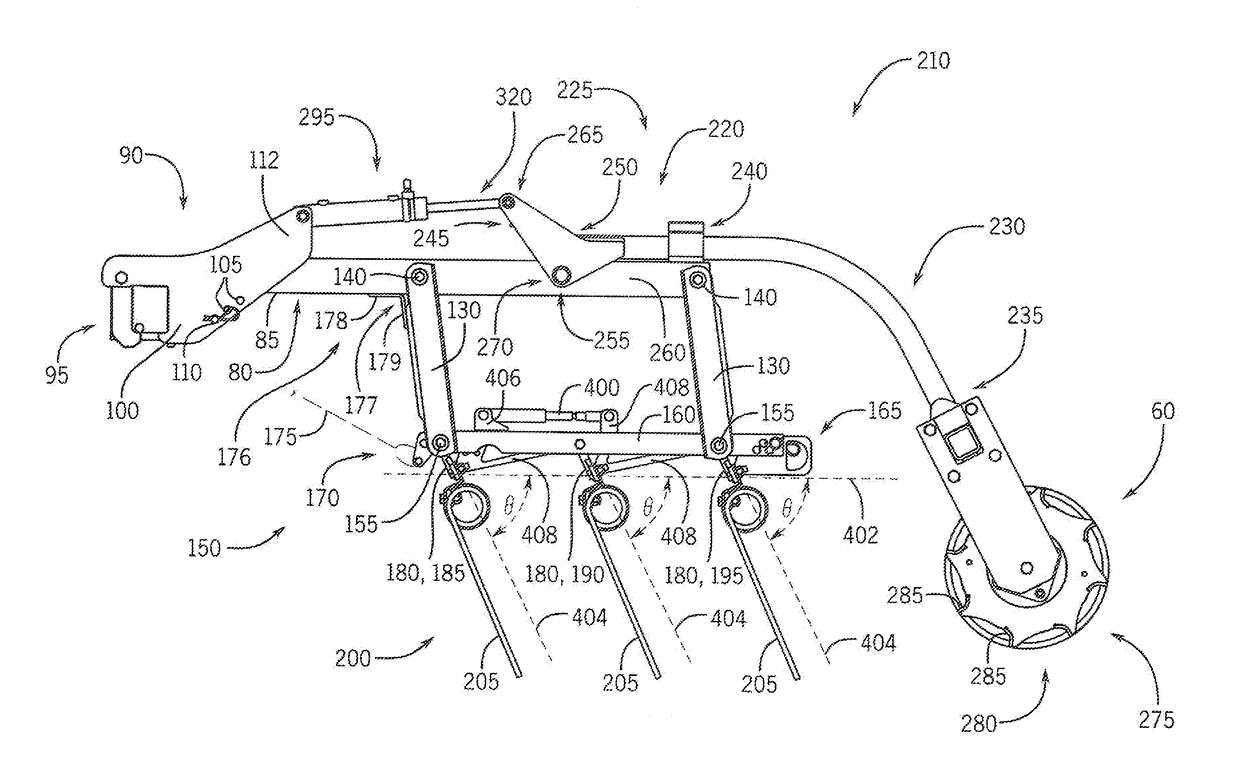 Electronic Sensor Assembly For Monitoring Smoothing Tools Of A Harrow