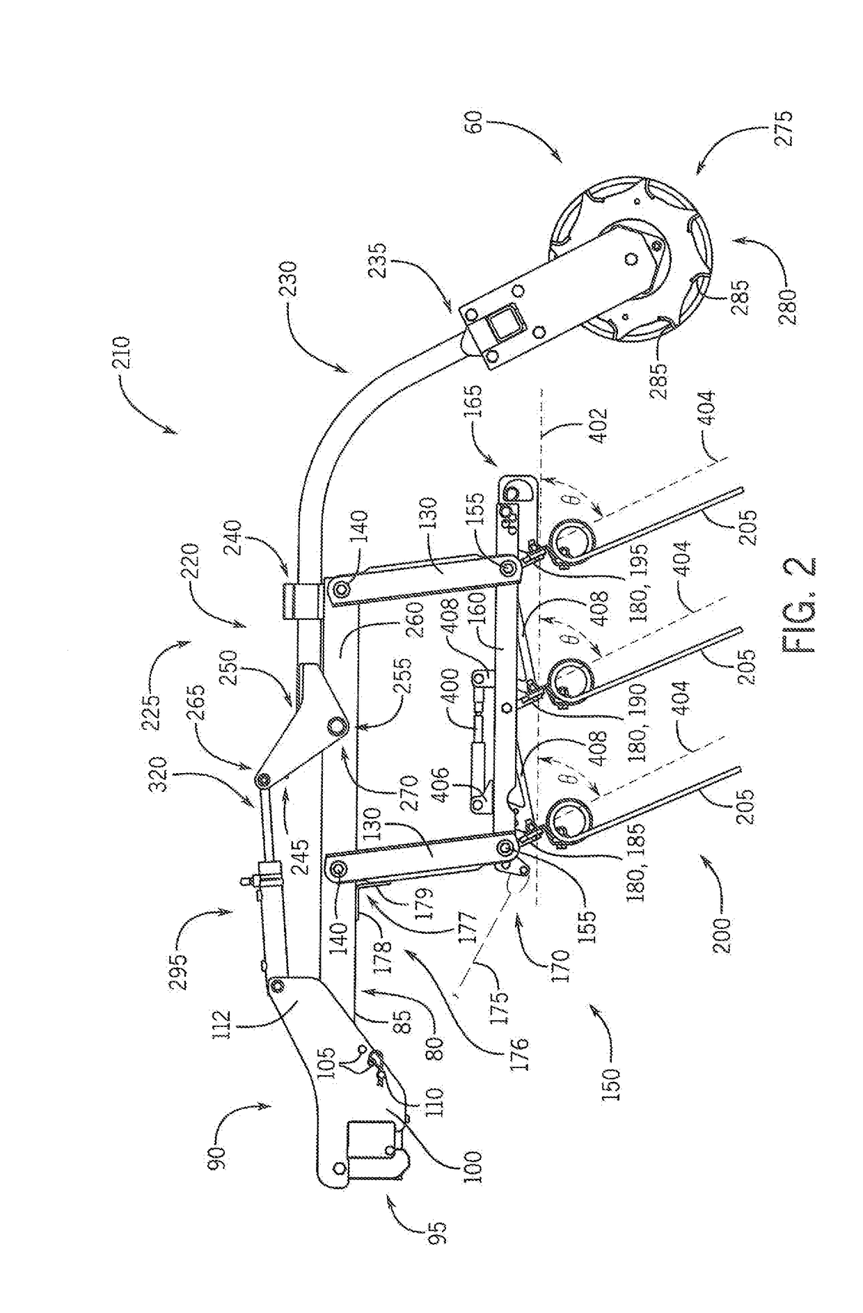 Electronic Sensor Assembly For Monitoring Smoothing Tools Of A Harrow