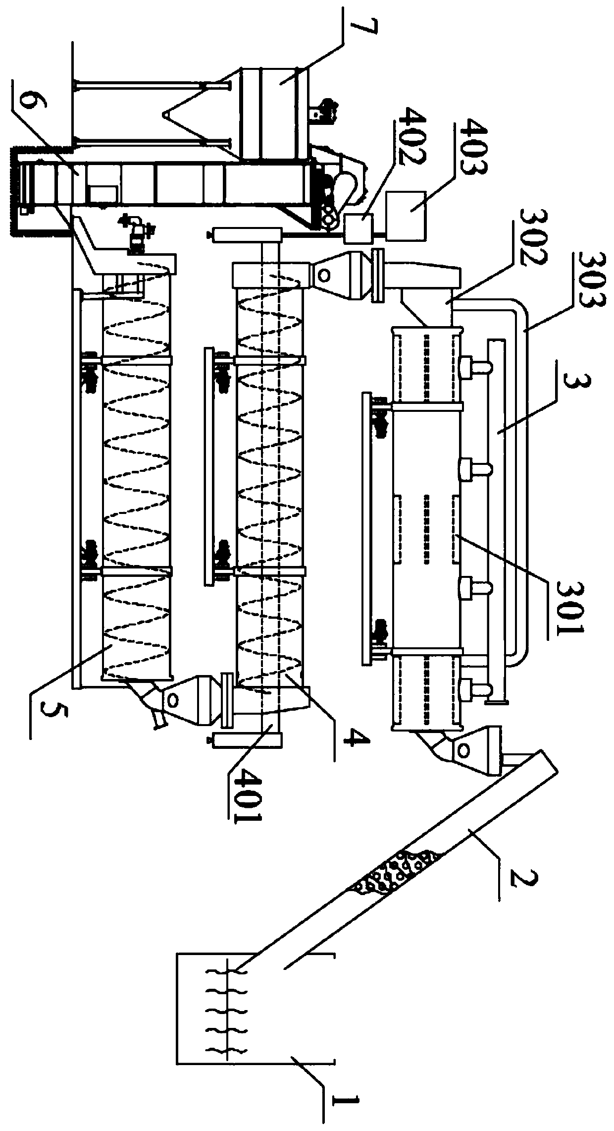 Organic matter microcarbonization treatment equipment and process