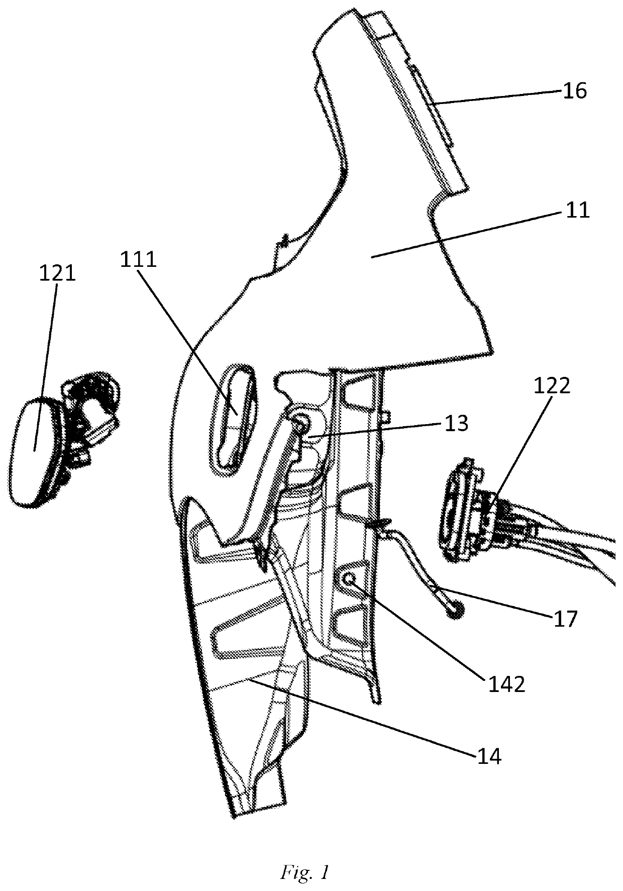 Vehicle charging port mounting assembly and vehicle