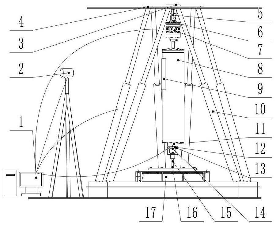 Single testing device and method for deepwater drilling marine riser test