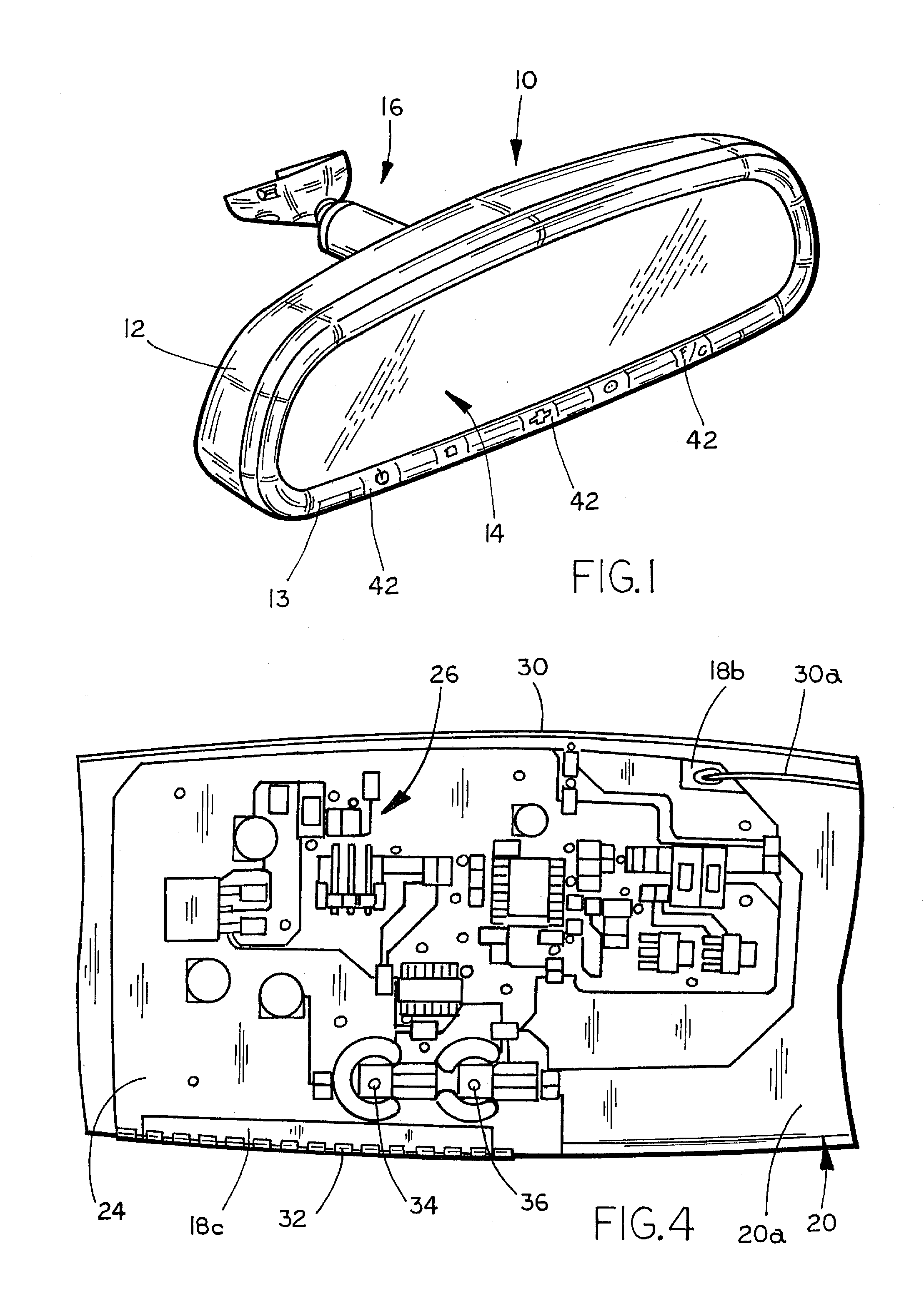 Mirror reflective element assembly
