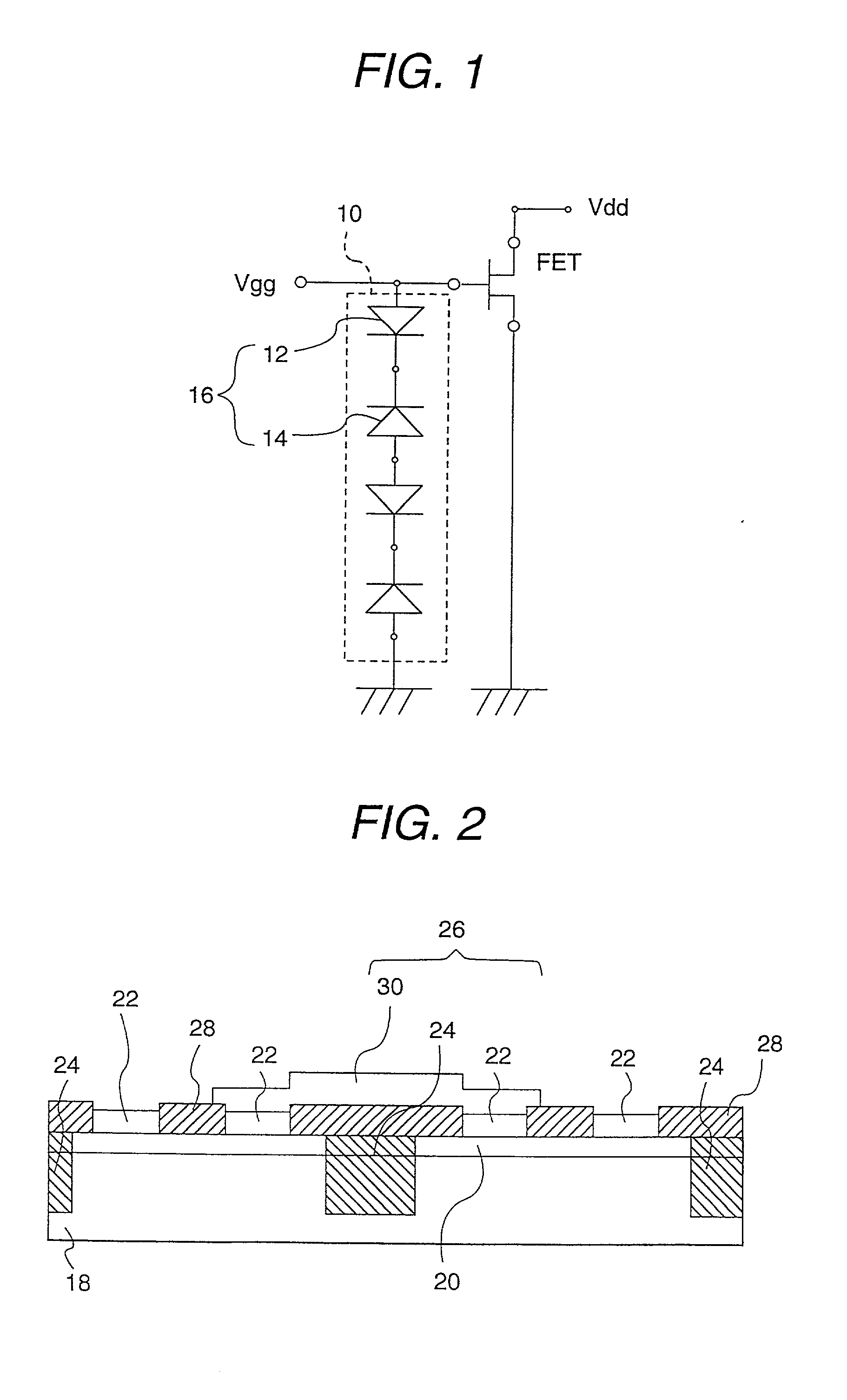 Protection circuit of field effect transistor and semiconductor device