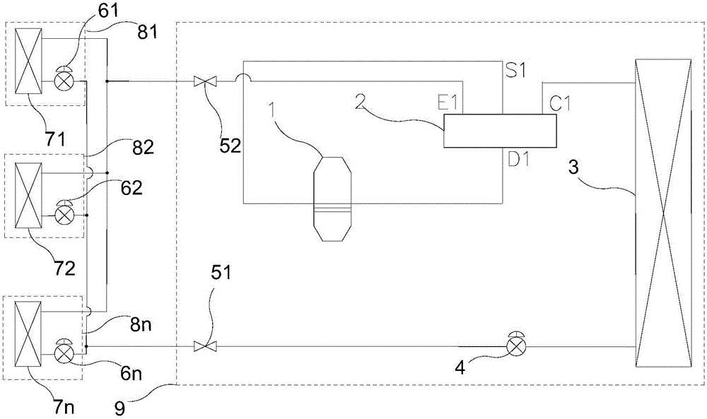 Heating-based defrost control method of multi-split air-conditioning system
