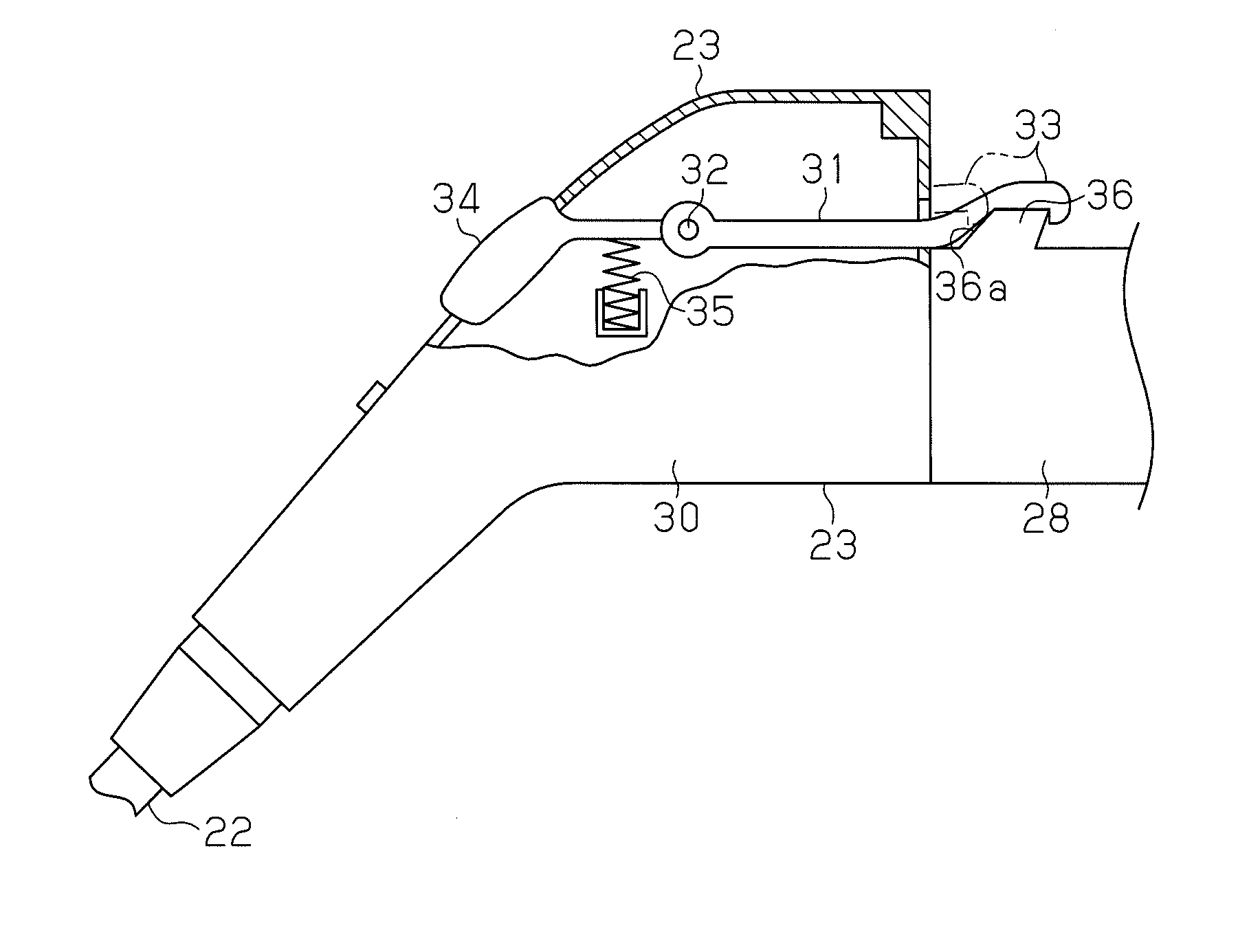 Charging inlet device