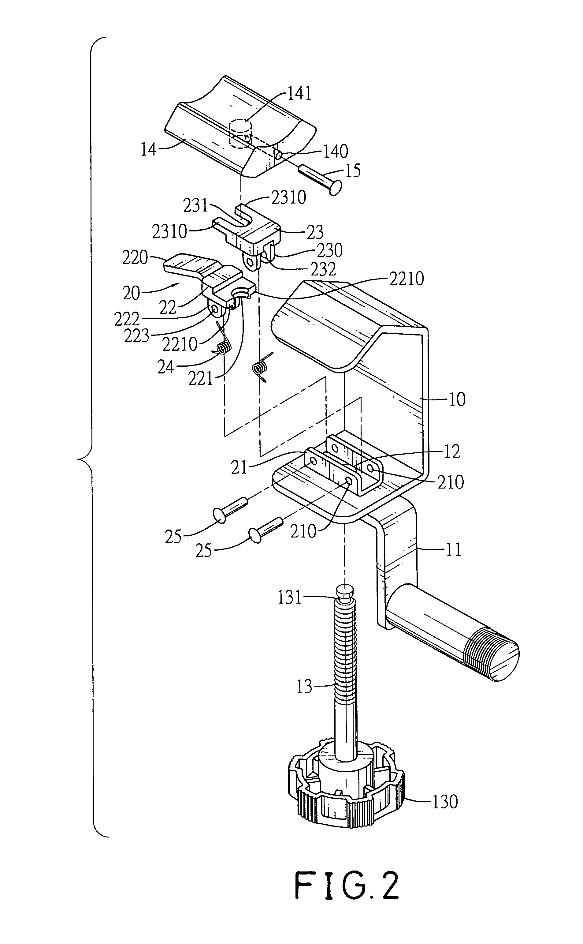 Fast-acting clamp for a musical instrument