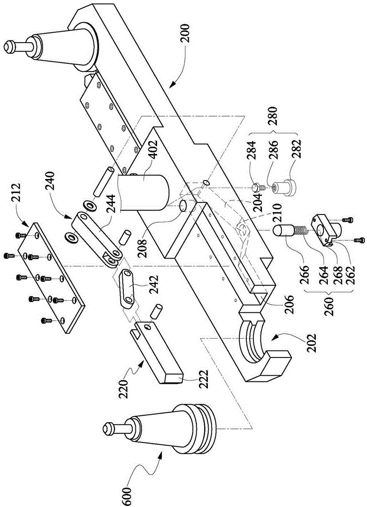 Tool changing arm structure of tool changing magazine