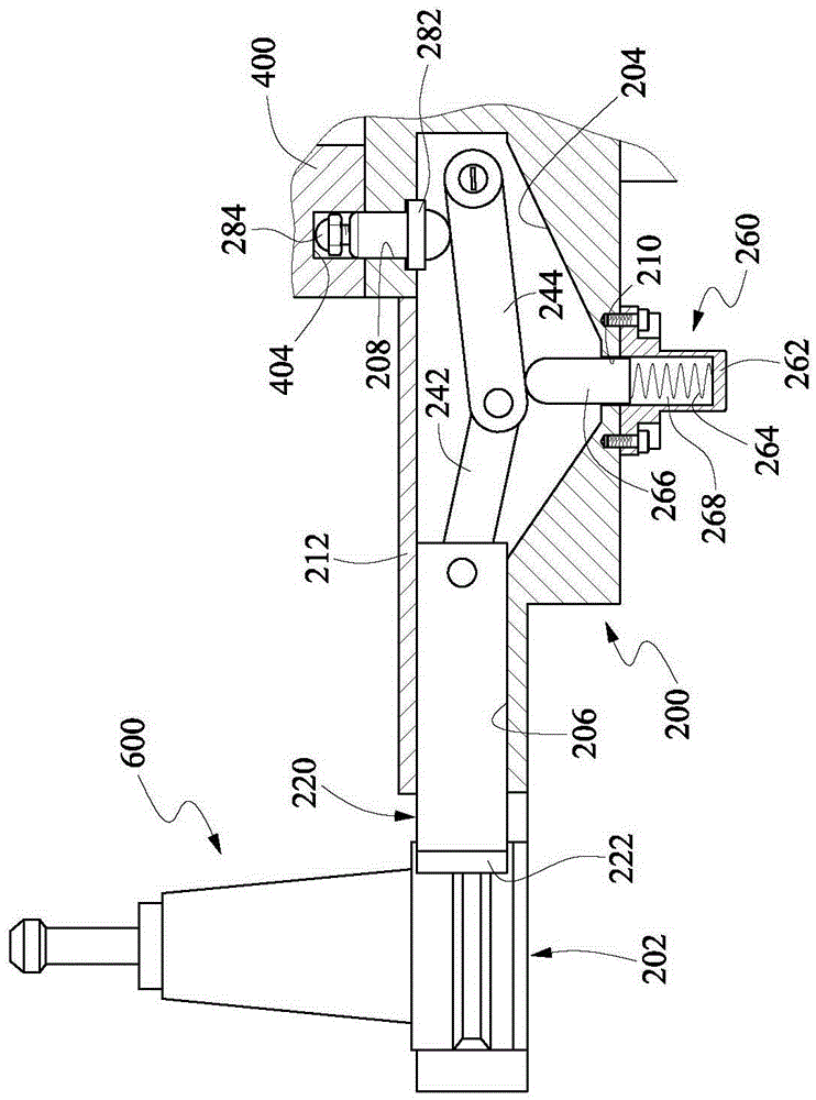 Tool changing arm structure of tool changing magazine