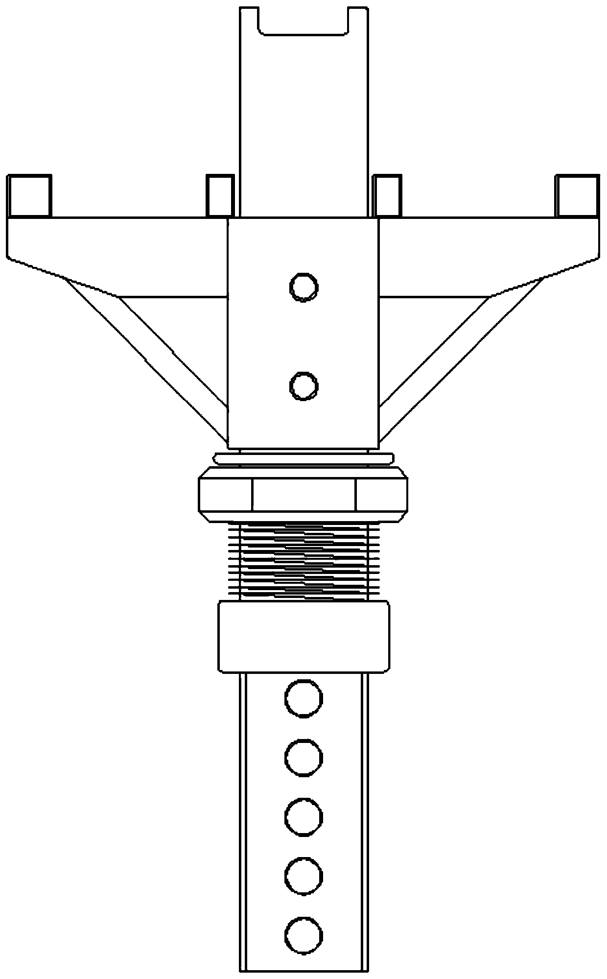 Support device for early-demolished formwork