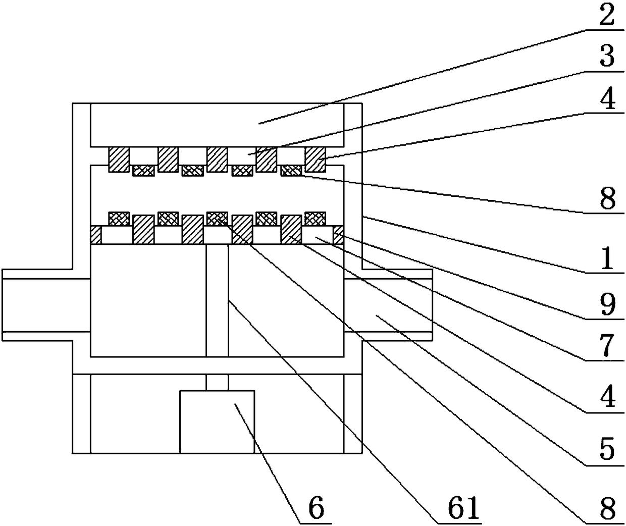 Counter pressure type valve body assembly