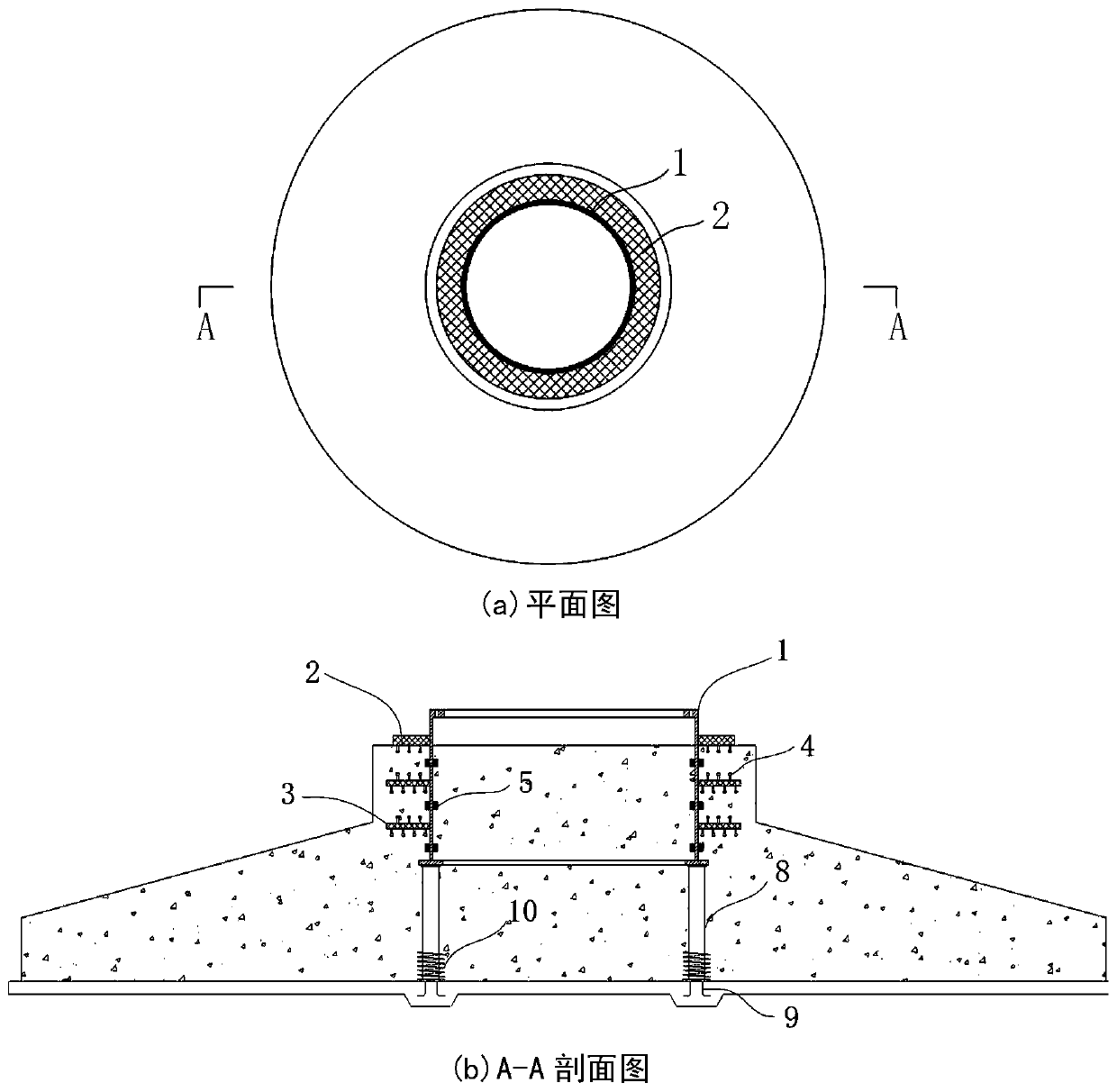 Basic performance improvement technique of basic ring type wind power tower