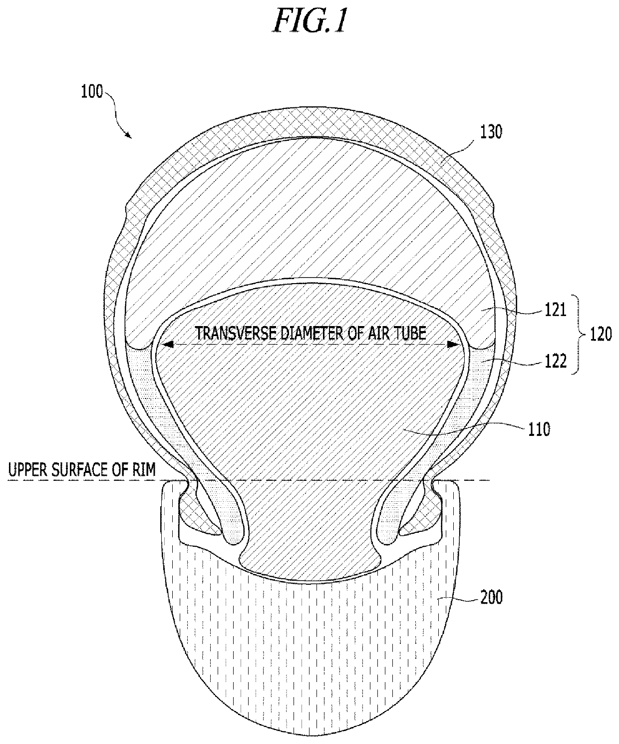 Tire structure and combining structure thereof