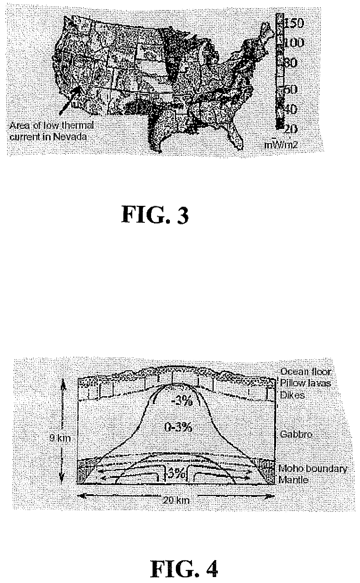 Method for detecting an occurrence zone of a mantle diapir finger location
