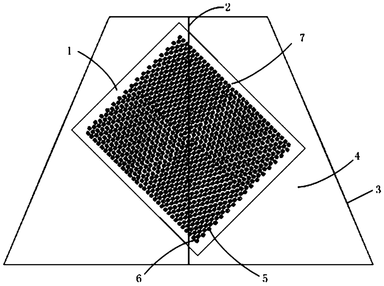 Large-scale k-band conformal antenna array and preparation method thereof