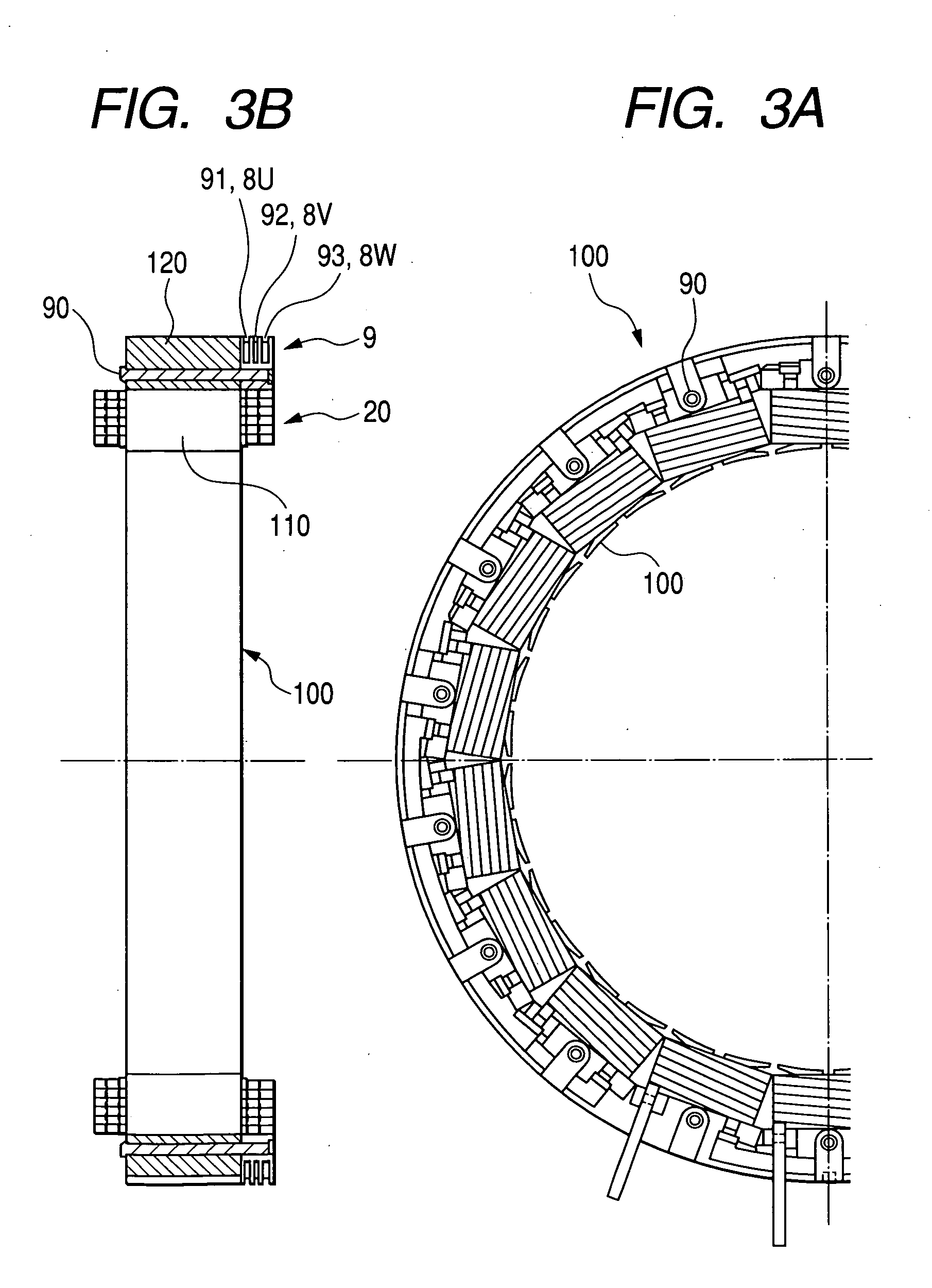 Concentrated winding stator coil for an electric rotary machine