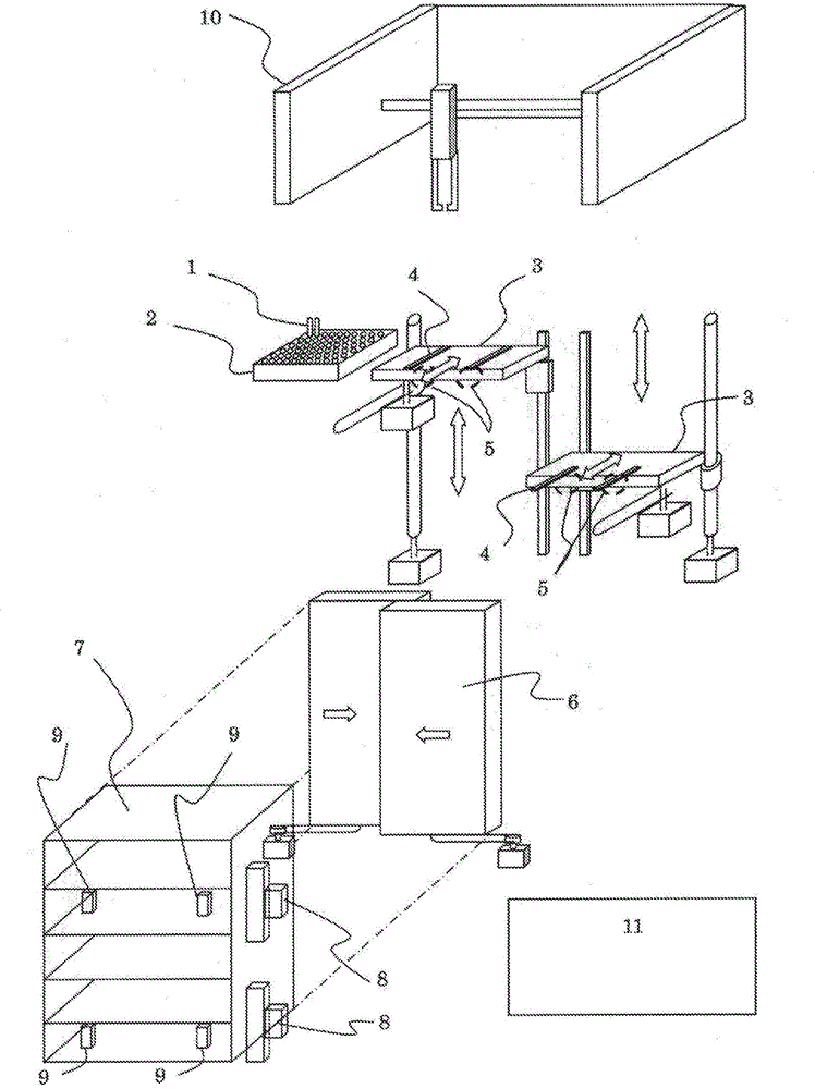 Sample housing device, sample processing system, and method for controlling same