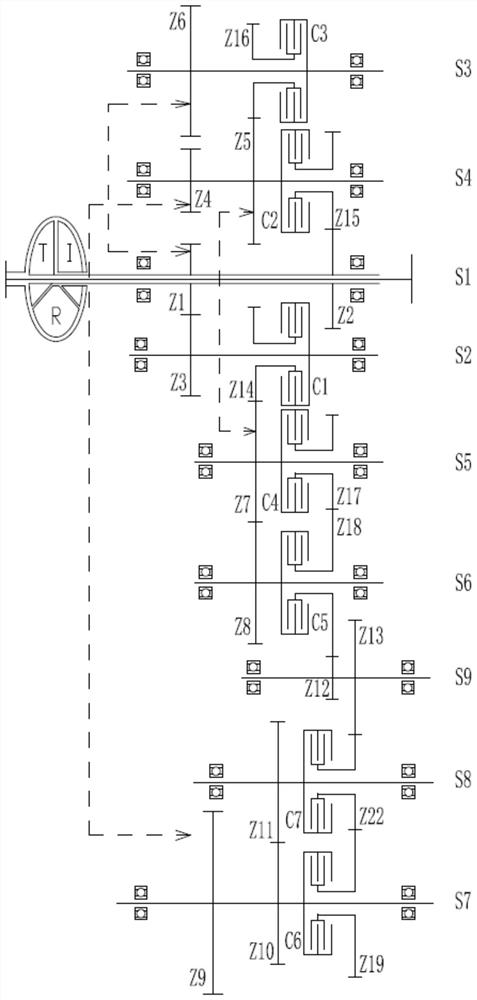 Modular design gearbox and gear realization method