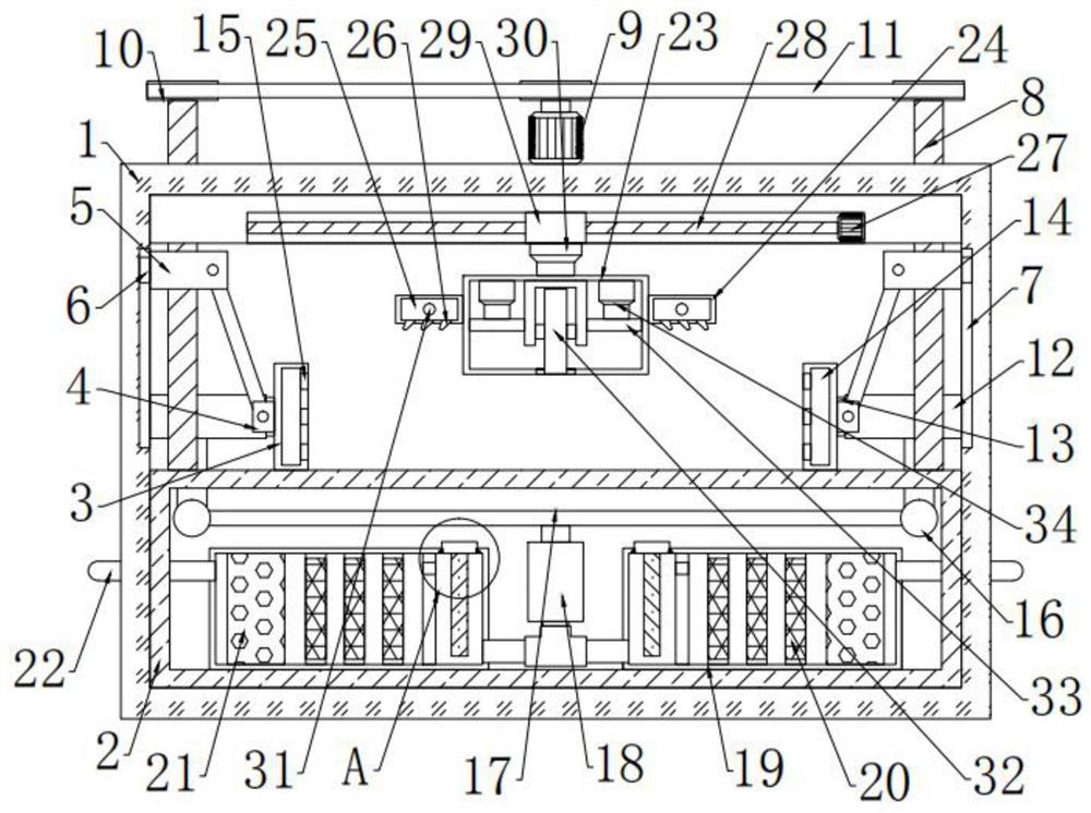 Cutting device for part machining