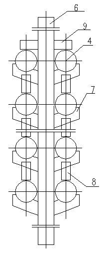 Device for fixing heating surface in supercritical tower type boiler