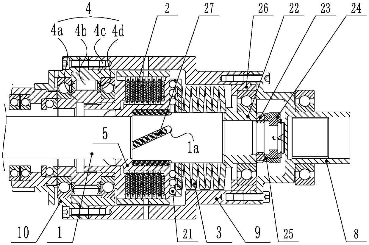 Adaptive multi-plate sequencing large-torque friction clutch device with one-way transmission function